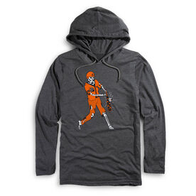 Men's Baseball Lightweight Hoodie - Home Run Zombie