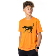 Guys Lacrosse Short Sleeve T-Shirt - Max The Lax Dog