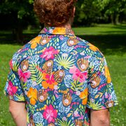 Baseball Performance Short Sleeve Button Down Shirt - Aloha