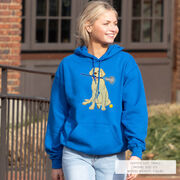 Girls Lacrosse Hooded Sweatshirt - Chase The Lax Dog