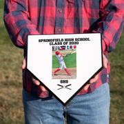 Baseball Home Plate Plaque - Player Photo