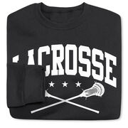 Guys Lacrosse Crewneck Sweatshirt - Lacrosse Crossed Sticks