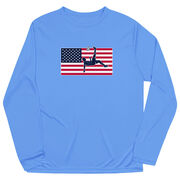 Soccer Long Sleeve Performance Tee - Patriotic Soccer