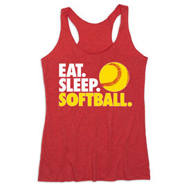 Softball Women's Everyday Tank Top - Eat. Sleep. Softball