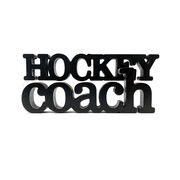 Hockey Coach Wood Words