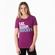 Hockey Women's Everyday Tee - Eat. Sleep. Hockey.