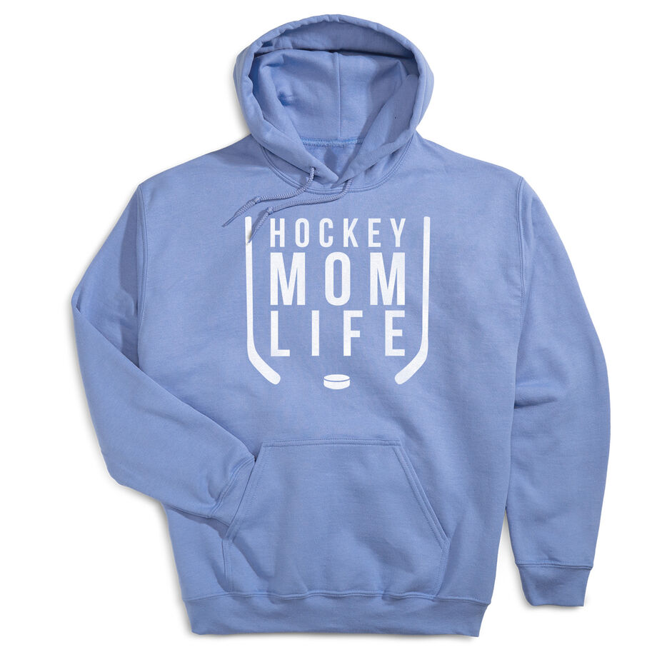 Hockey Hooded Sweatshirt - Hockey Mom Life - Personalization Image