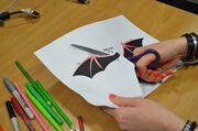Hockey DIY Halloween Bat Wings