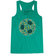 Soccer Flowy Racerback Tank Top - Summer Kicks