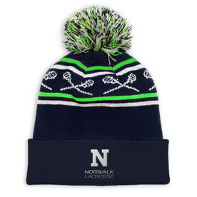 Lacrosse Pom Pom Knit Hat - Norwalk