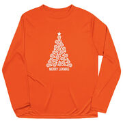 Lacrosse Long Sleeve Performance Tee - Merry Laxmas Tree
