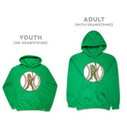 Baseball Hooded Sweatshirt - Baseball Bigfoot