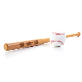 Engraved Mini Baseball Bat - Team Name With Roster