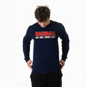 Baseball Tshirt Long Sleeve - Baseball All Day Everyday