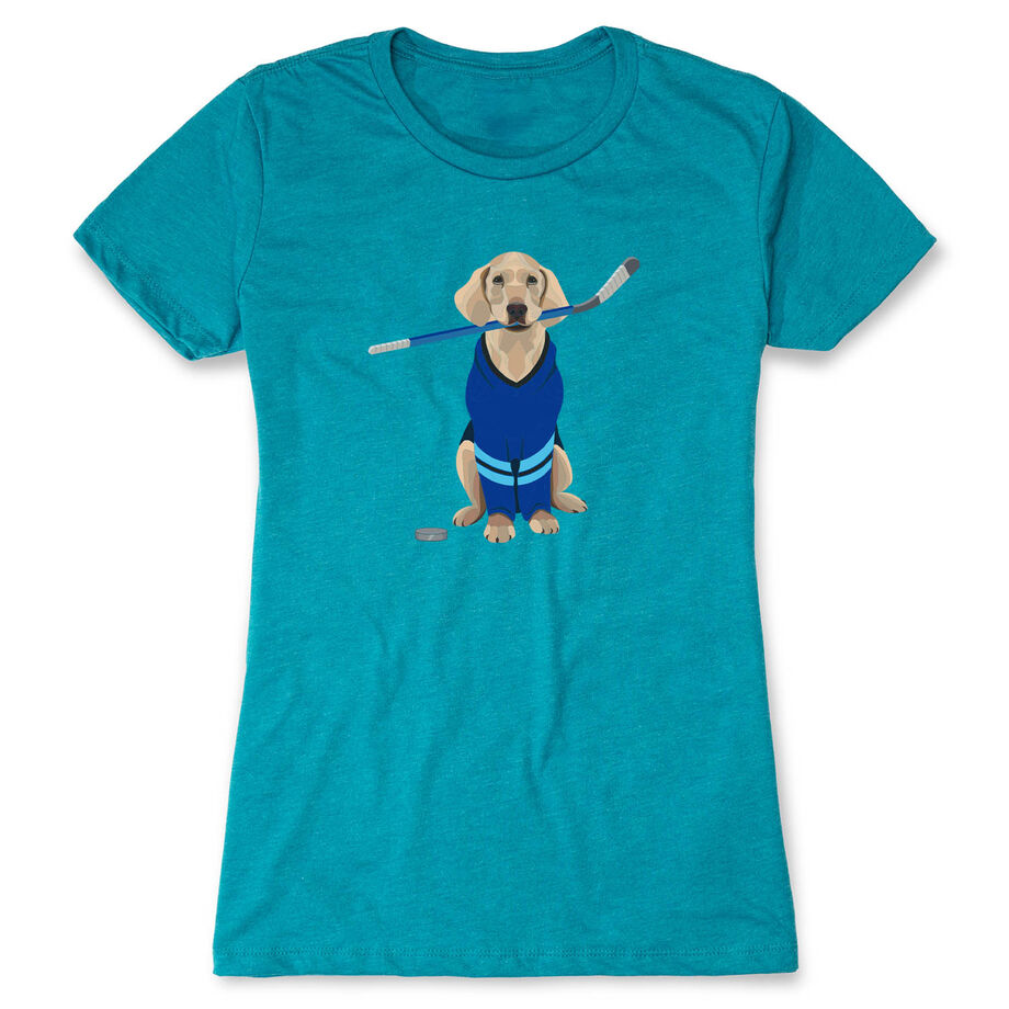 Hockey Women's Everyday Tee - Puck The Hockey Dog