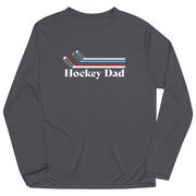 Hockey Long Sleeve Performance Tee - Hockey Dad Sticks