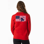 Hockey Tshirt Long Sleeve - Patriotic Hockey (Back Design)