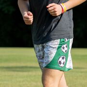 Soccer Beckett&trade; Shorts - Green Digital Camo