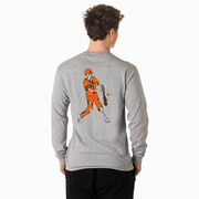 Baseball T-Shirt Long Sleeve - Home Run Zombie (Back Design)