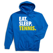 Tennis Hooded Sweatshirt - Eat. Sleep. Tennis.