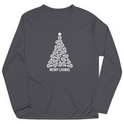 Lacrosse Long Sleeve Performance Tee - Merry Laxmas Tree