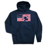 Hockey Hooded Sweatshirt - Patriotic Hockey