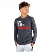 Men's Baseball Lightweight Hoodie - Eat Sleep Baseball Bold