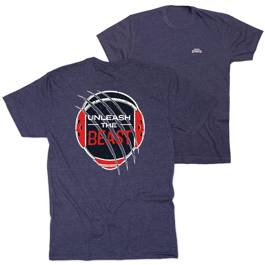 Wrestling Short Sleeve T-Shirt - Unleash The Beast (Back Design)