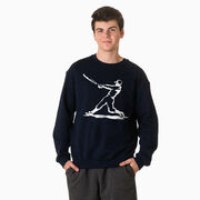 Baseball Crewneck Sweatshirt - Baseball Player