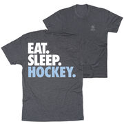 Hockey Short Sleeve T-Shirt - Eat. Sleep. Hockey (Back Design)