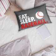 Baseball Pillowcase - Eat Sleep Baseball