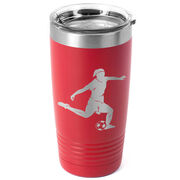 Soccer 20 oz. Double Insulated Tumbler - Female Silhouette