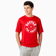 Wrestling Short Sleeve Performance Tee - Battle In Circle