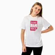 Hockey Short Sleeve Performance Tee - Don't Feed The Goalie