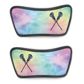 Girls Lacrosse Repwell&reg; Sandal Straps - Watercolor Crossed Sticks