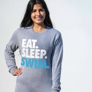 Swimming Tshirt Long Sleeve - Eat. Sleep. Swim