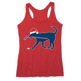 Hockey Women's Everyday Tank Top - Santa Hockey Dog