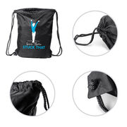 Gymnastics Drawstring Backpack - Been There Stuck That