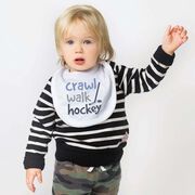 Hockey Baby Bib - Crawl Walk Hockey