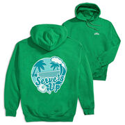 Pickleball Hooded Sweatshirt - Serve's Up (Back Design)