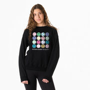 Soccer Crewneck Sweatshirt - Soccer Makes Me Happy