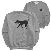 Hockey Crewneck Sweatshirt - Howe the Hockey Dog (Back Design)