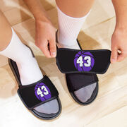 Basketball Repwell&reg; Slide Sandals - Basketball With Number