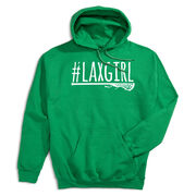 Girls Lacrosse Hooded Sweatshirt - #LAXGIRL