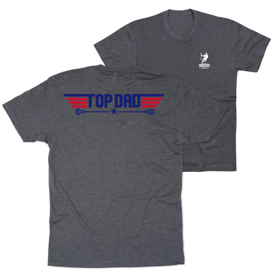 Guys Lacrosse Short Sleeve T-Shirt - Top Dad Guys Lacrosse (Back Design)