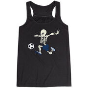  Soccer Flowy Racerback Tank Top - Skeleton Striker