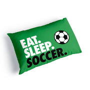 Soccer Pillowcase - Eat. Sleep. Soccer.