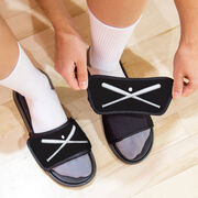 Baseball Repwell&reg; Slide Sandals - Crossed Bats with Ball