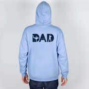 Baseball Hooded Sweatshirt - Baseball Dad Silhouette (Back Design)