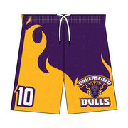 Custom Team Shorts - Guys Lacrosse Fired Up